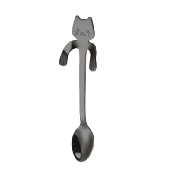 COLHER DE INOX GATINHO BLACK