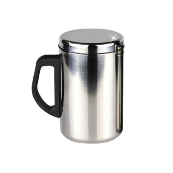 CANECA TÉRMICA COM TAMPA DE INOX 350ML