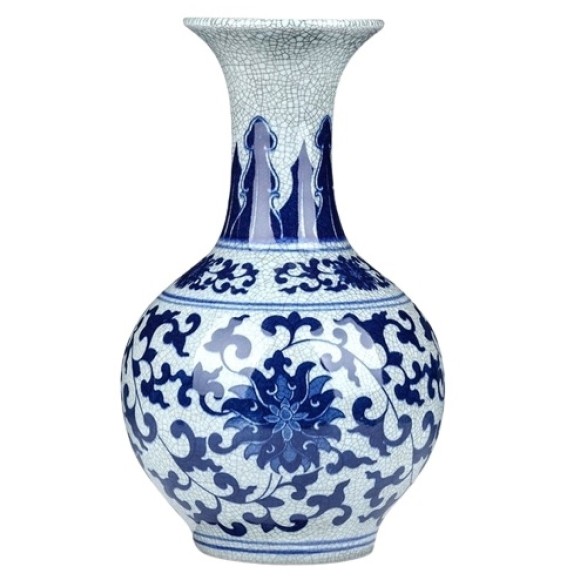 VASO CHINÊS DE PORCELANA 22CM