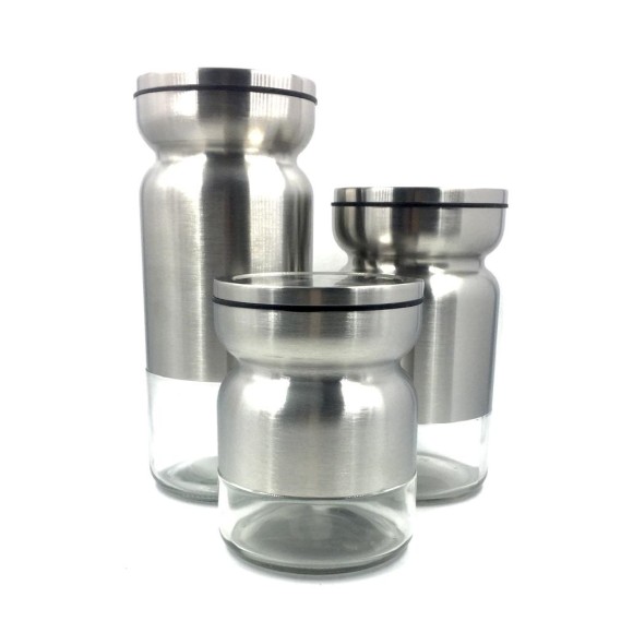 JOGO DE POTE INOX 3PCS